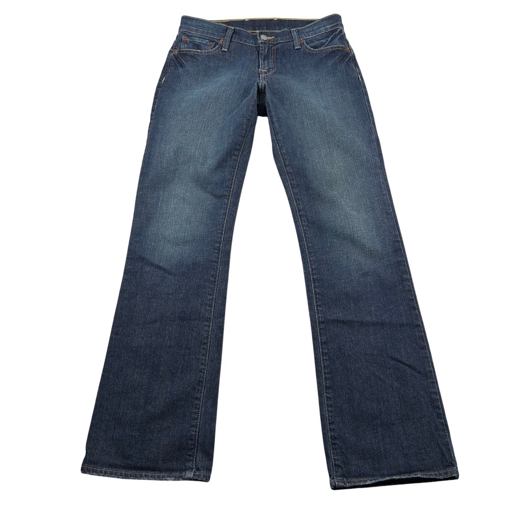 Vtg Lucky Brand Jeans Womens 2/26 Bootcut Easy Rider Short Low Rise Denim Y2K